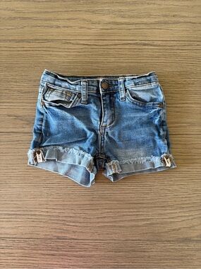 Joe’s Kids Blue Denim Shorts with Frayed Hem